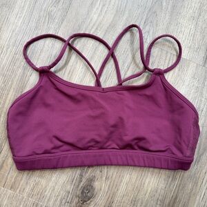 Lululemon Strappy Purple Sports Bra - Size 4